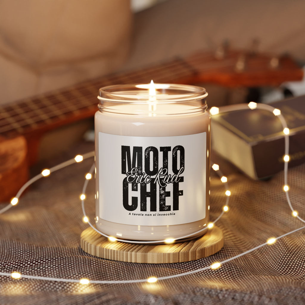 Soy Candle — "Moto Chef" Scented 9oz Jar (Eric Rudd)