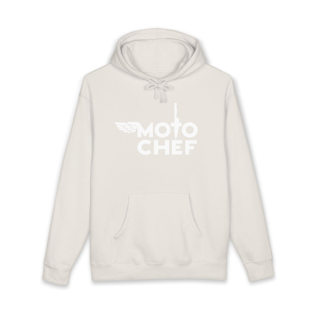 Moto Chef White Lettering— Heavyweight Unisex Pullover