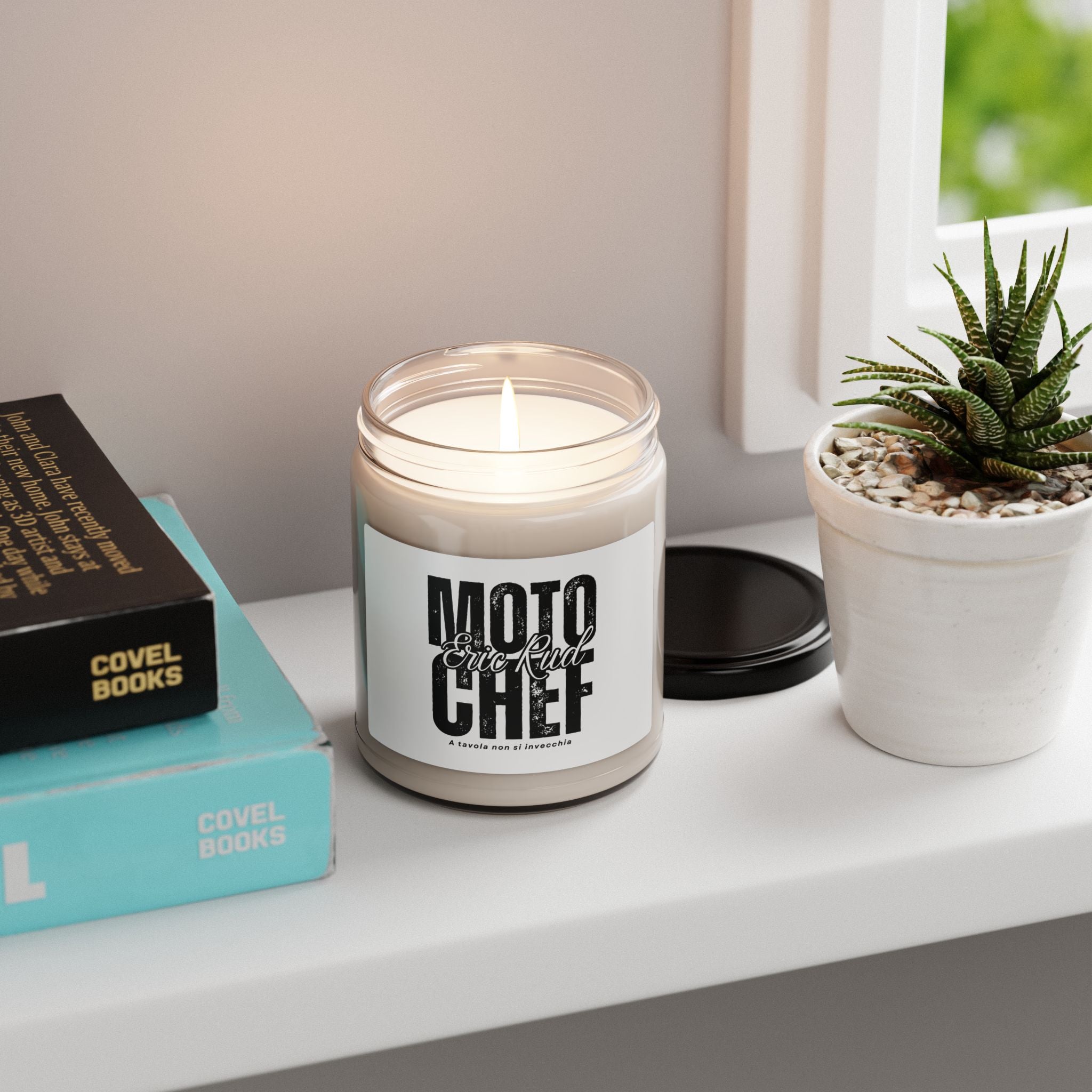 Soy Candle — "Moto Chef" Scented 9oz Jar (Eric Rudd)