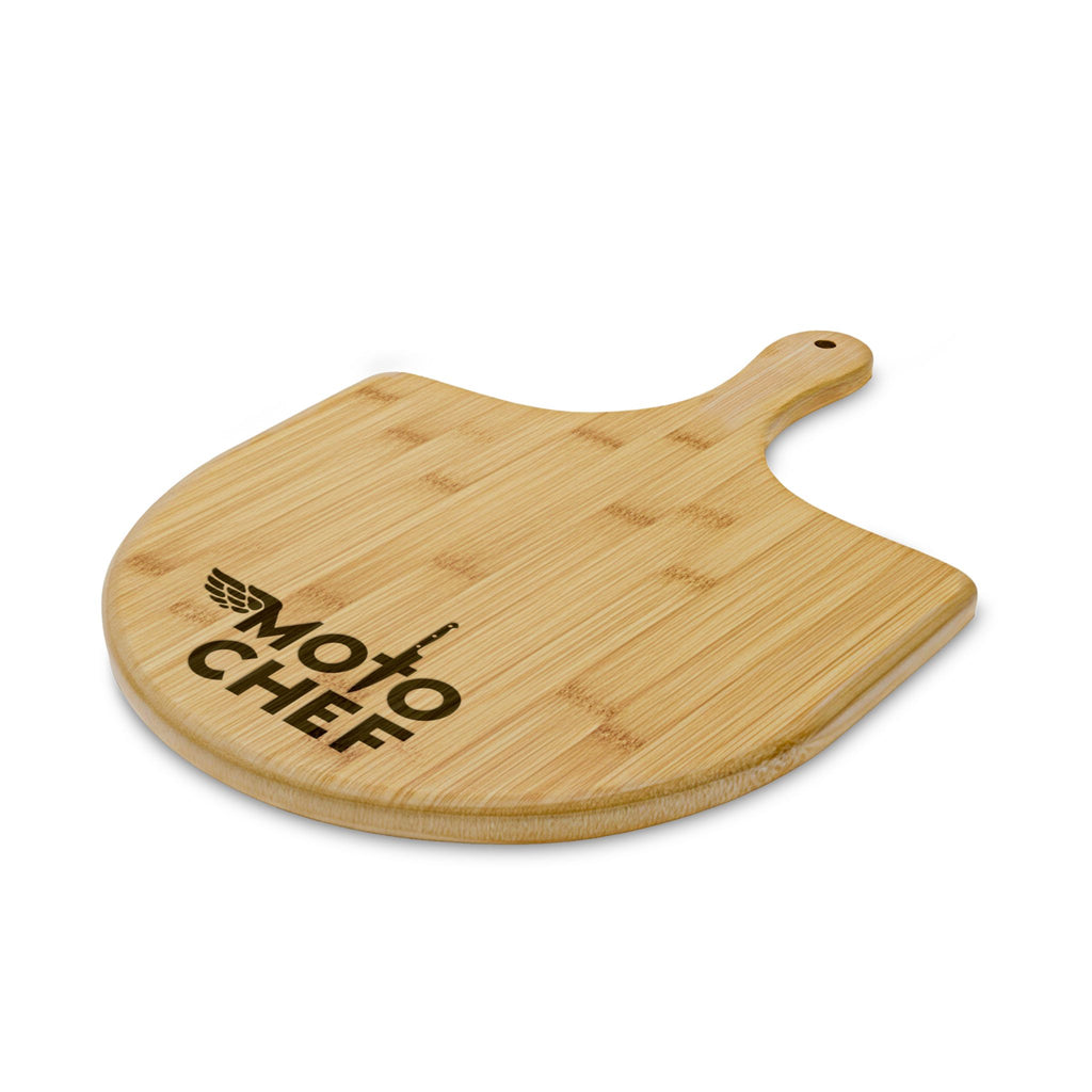 Moto Chef Bamboo Pizza Peel – Engraved Bamboo Pizza Board