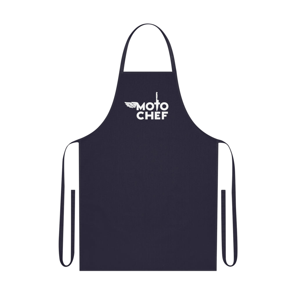 Moto Chef Cotton Apron – Durable Cooking Apron with Motorbike Logo