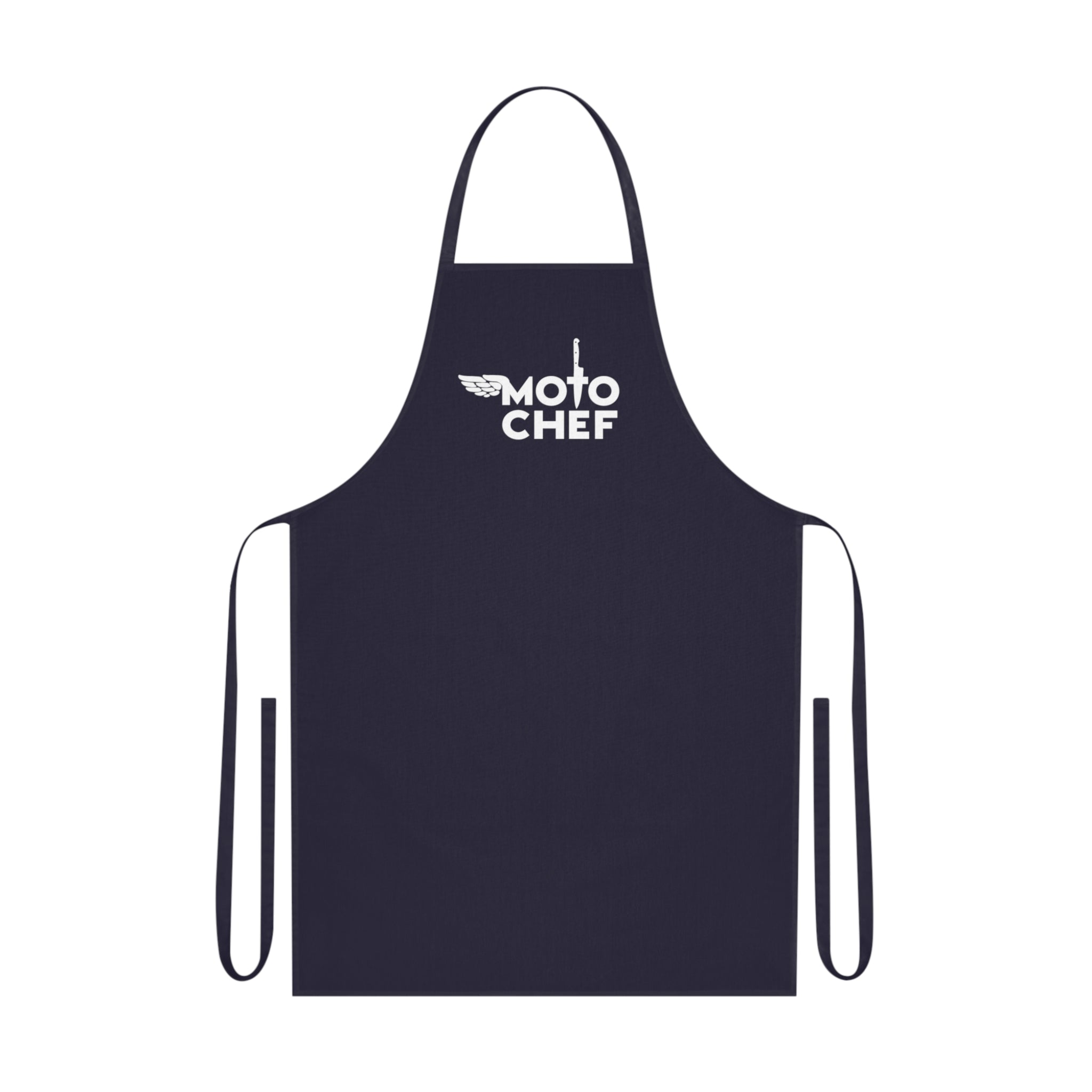 Moto Chef Cotton Apron – Durable Cooking Apron with Motorbike Logo