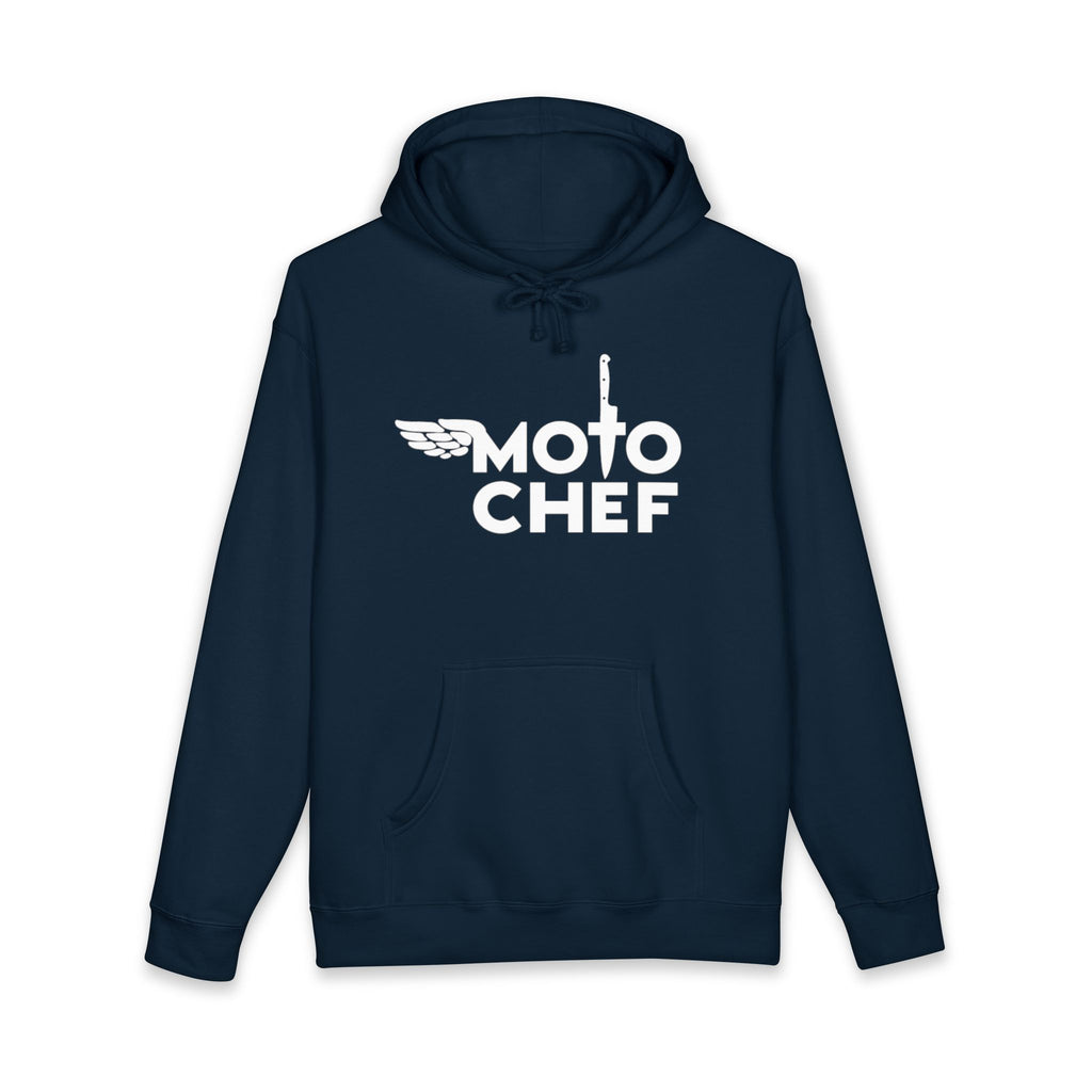 Moto Chef White Lettering— Heavyweight Unisex Pullover