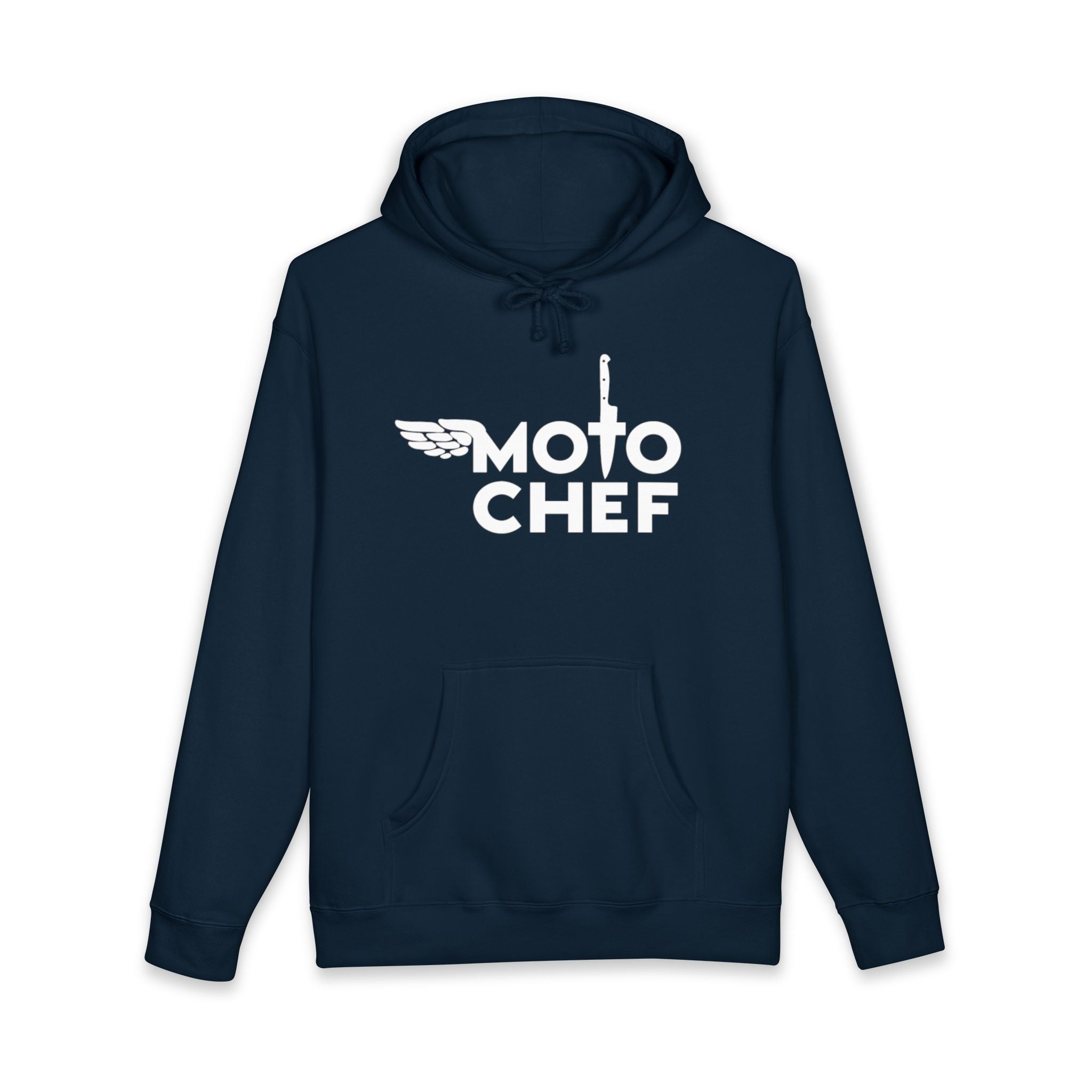 Moto Chef White Lettering— Heavyweight Unisex Pullover