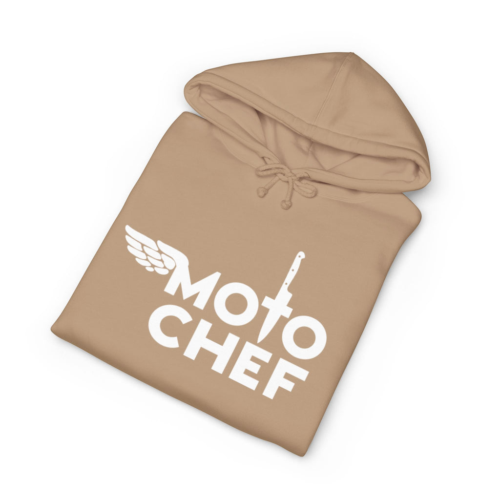 Moto Chef White Lettering— Heavyweight Unisex Pullover