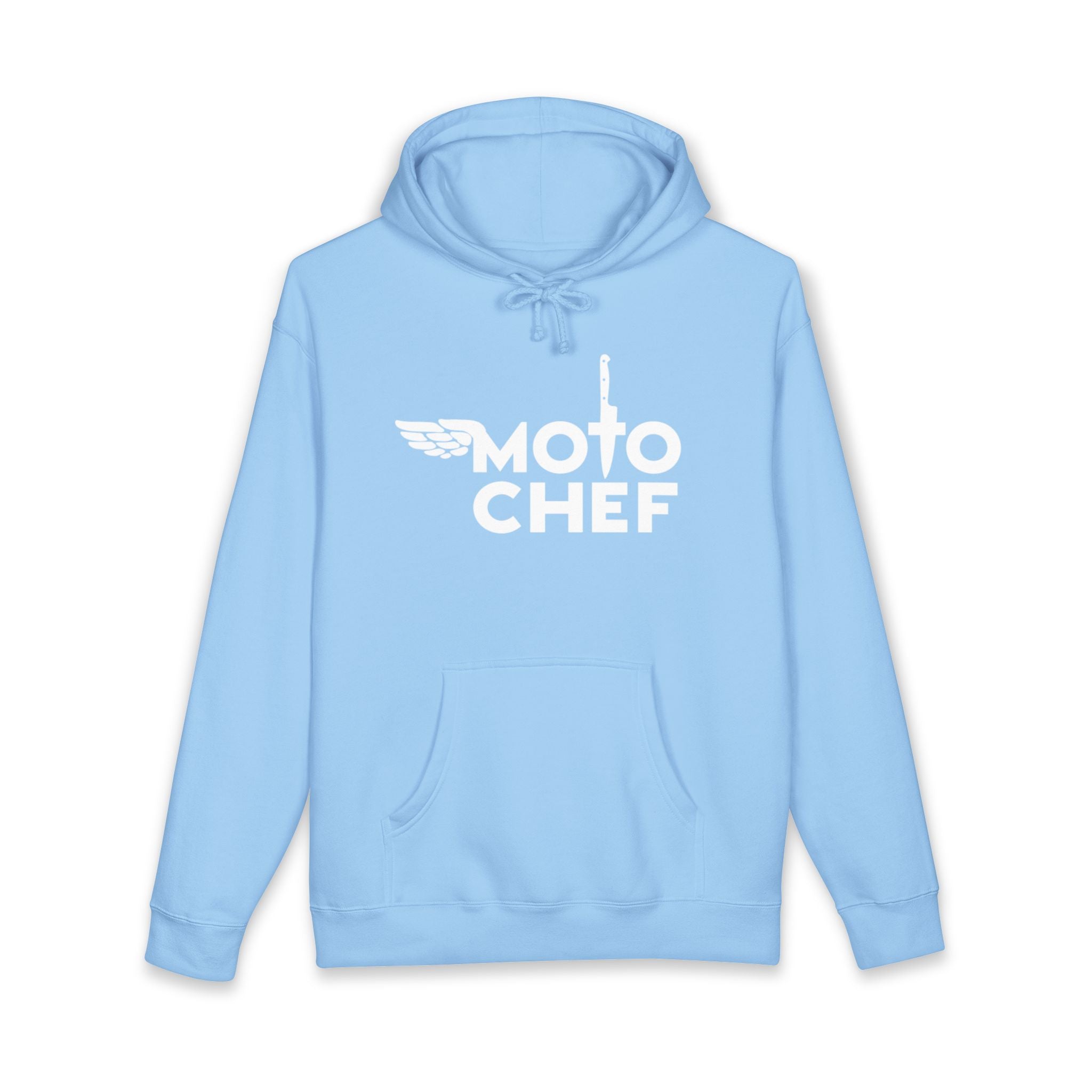 Moto Chef White Lettering— Heavyweight Unisex Pullover