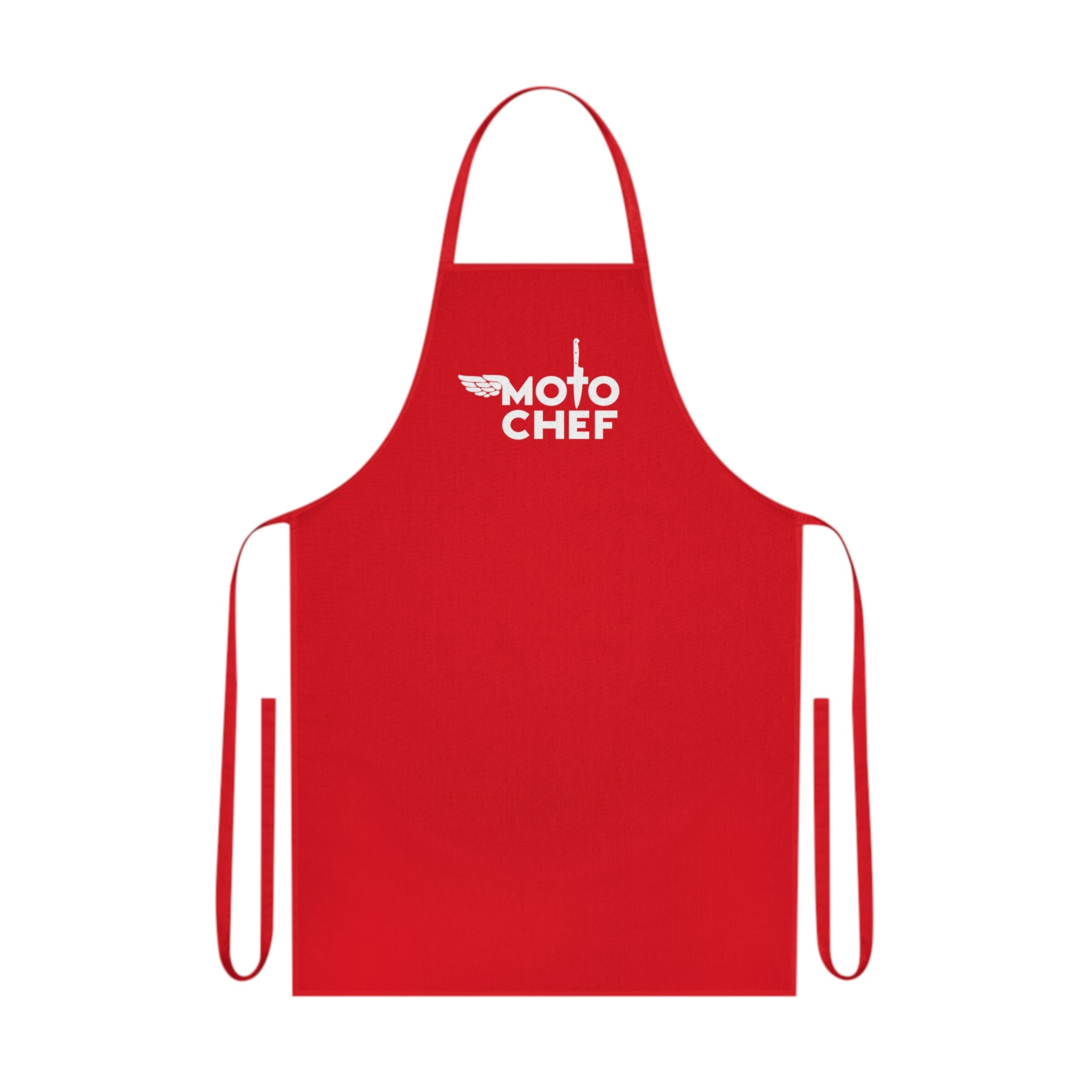Moto Chef Cotton Apron – Durable Cooking Apron with Motorbike Logo