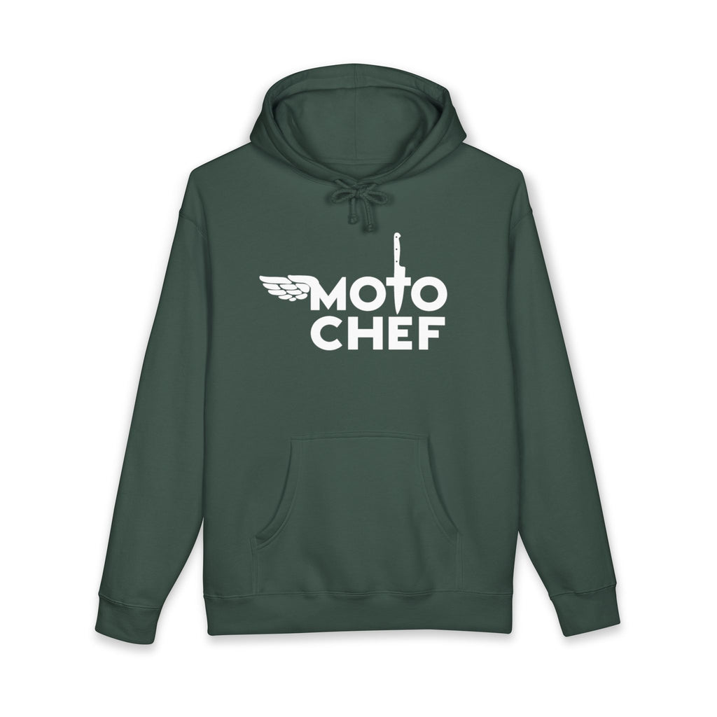 Moto Chef White Lettering— Heavyweight Unisex Pullover