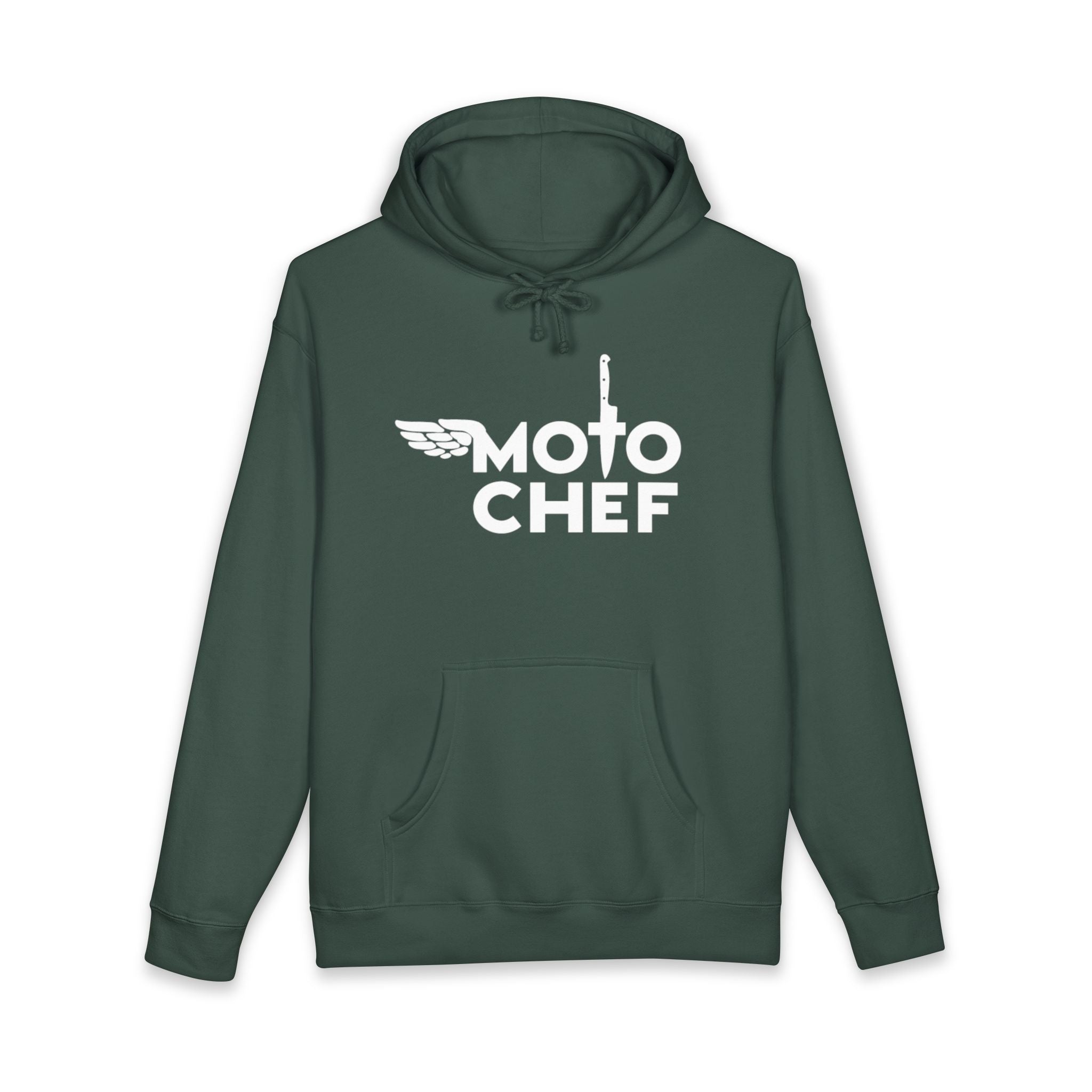 Moto Chef White Lettering— Heavyweight Unisex Pullover