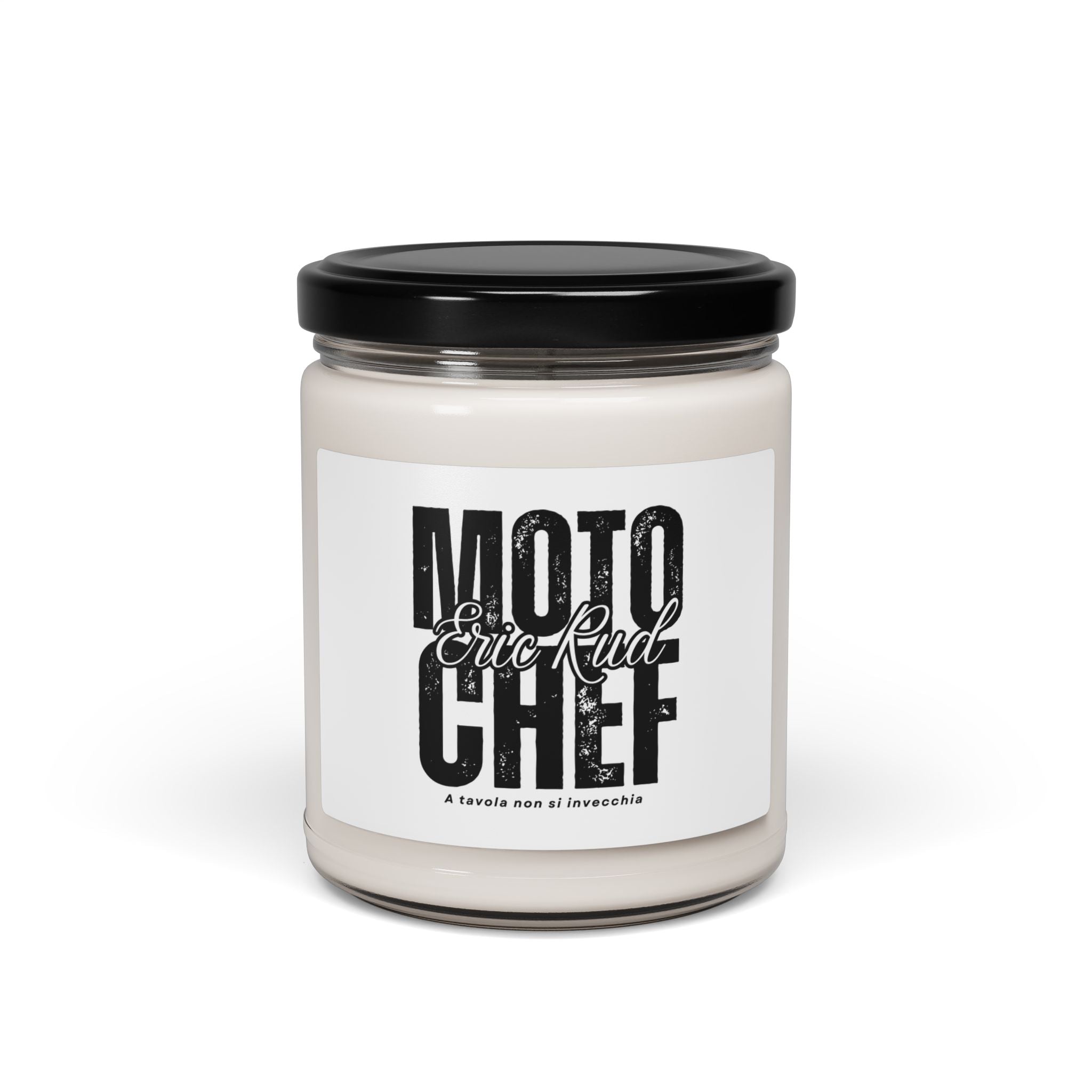 Soy Candle — "Moto Chef" Scented 9oz Jar (Eric Rudd)