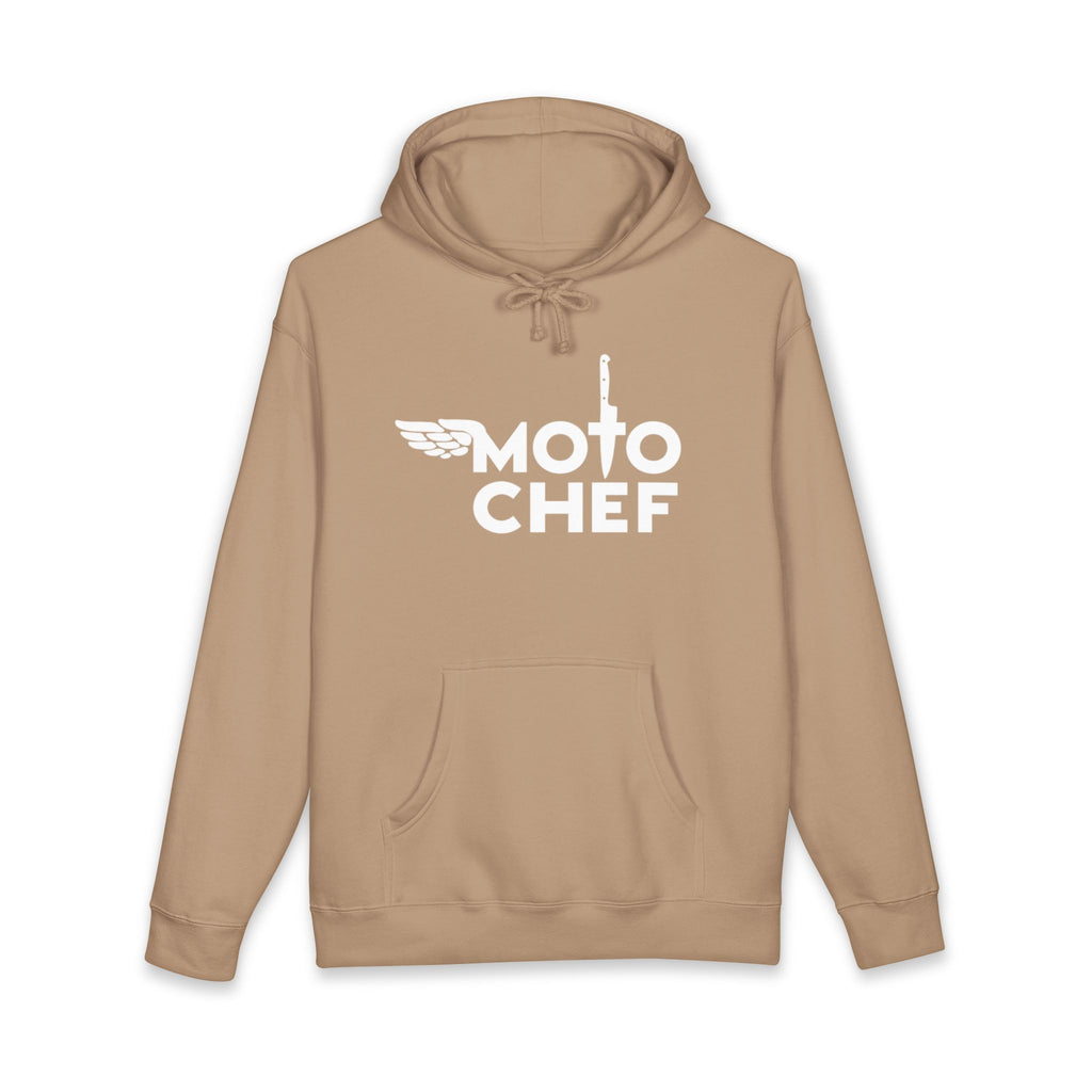 Moto Chef White Lettering— Heavyweight Unisex Pullover