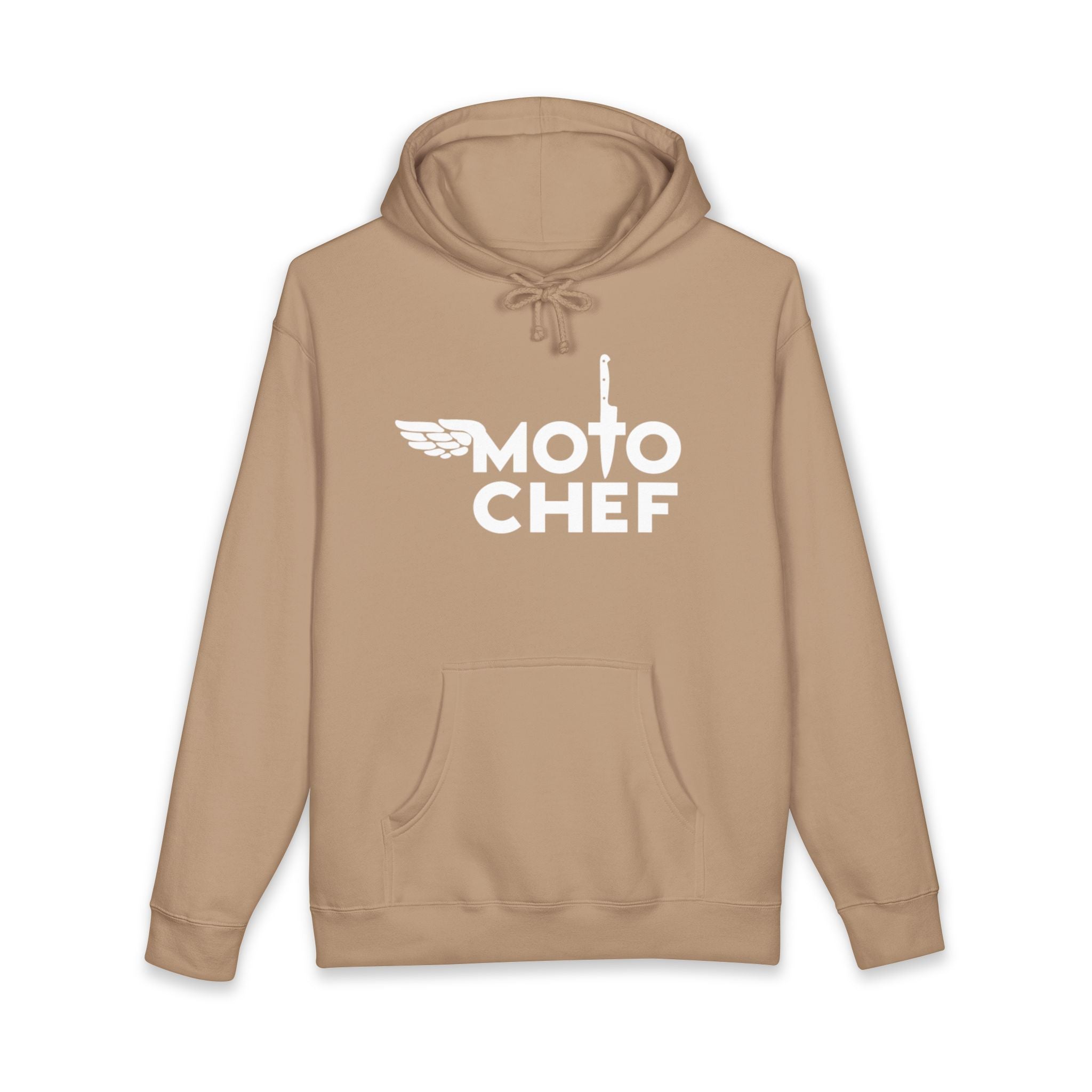 Moto Chef White Lettering— Heavyweight Unisex Pullover
