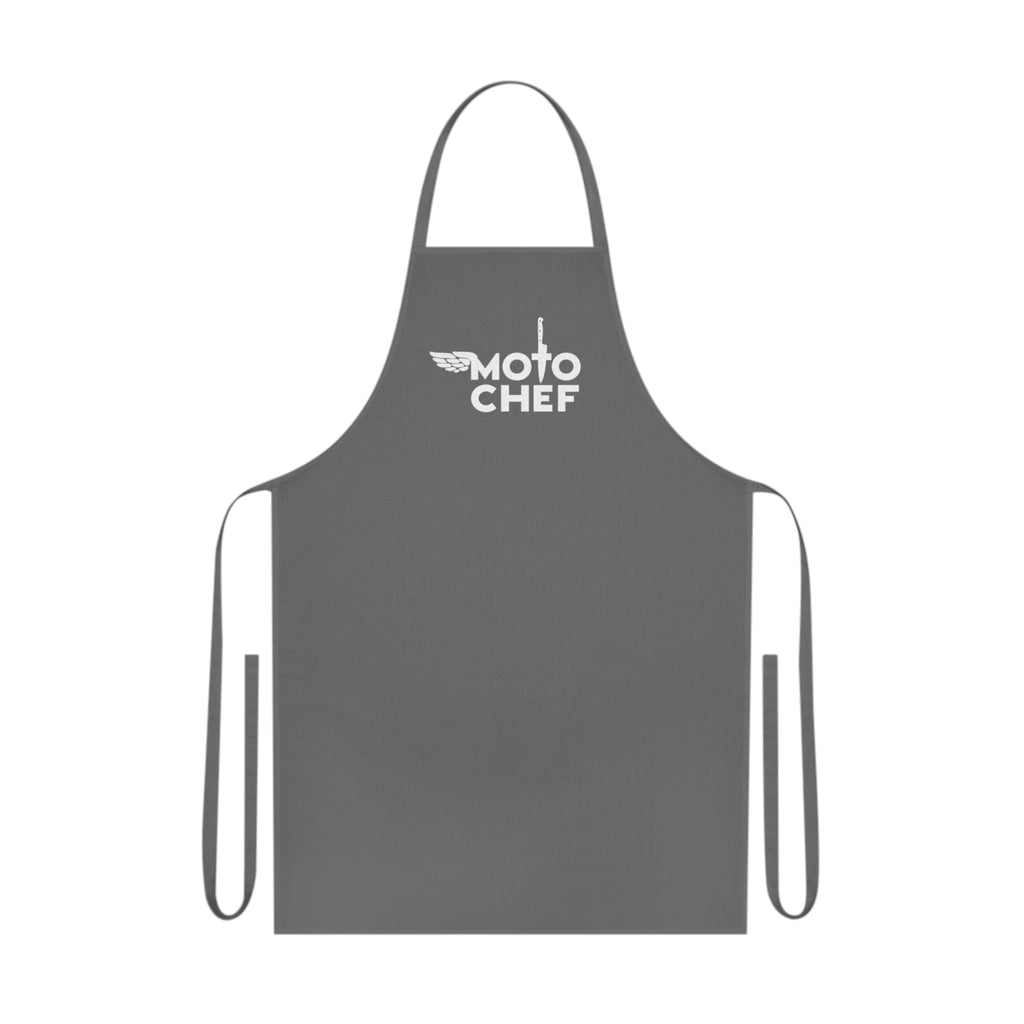 Moto Chef Cotton Apron – Durable Cooking Apron with Motorbike Logo