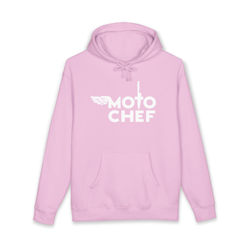 Moto Chef White Lettering— Heavyweight Unisex Pullover