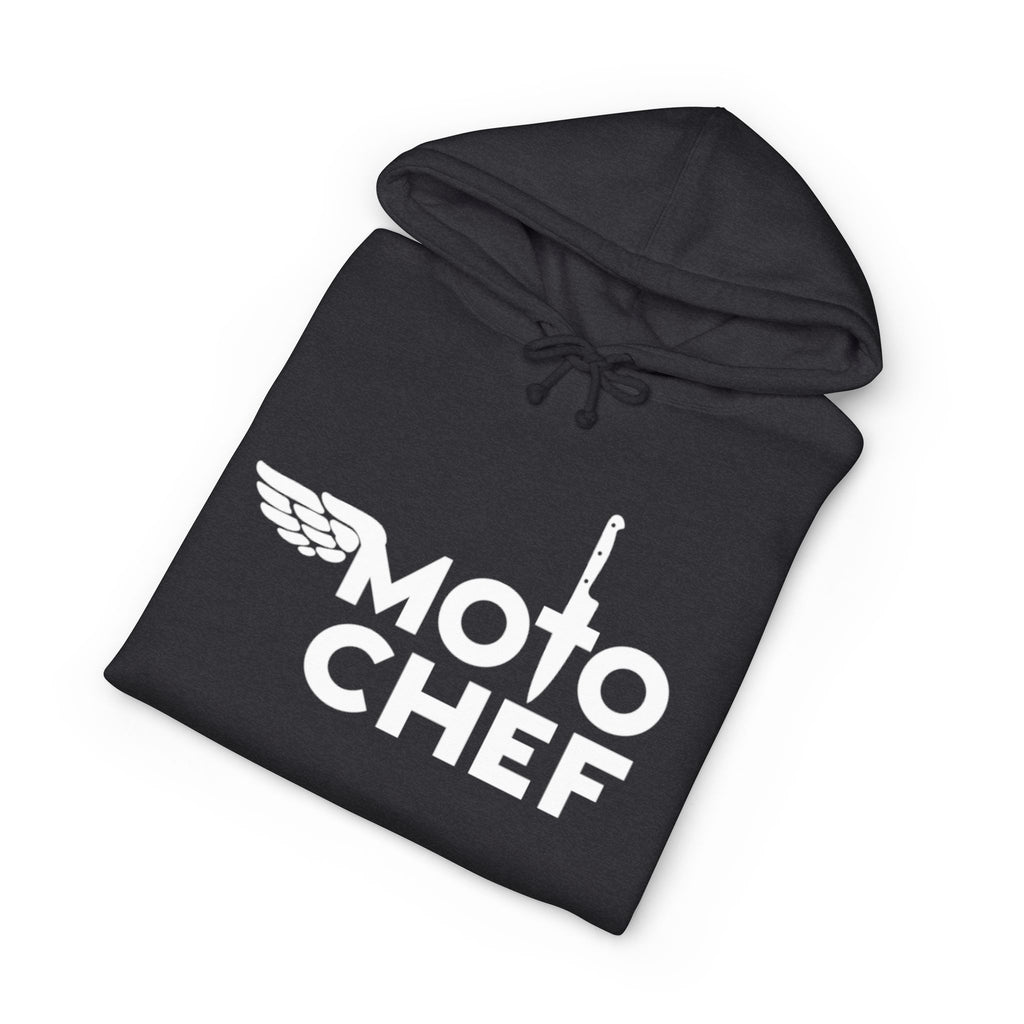 Moto Chef White Lettering— Heavyweight Unisex Pullover