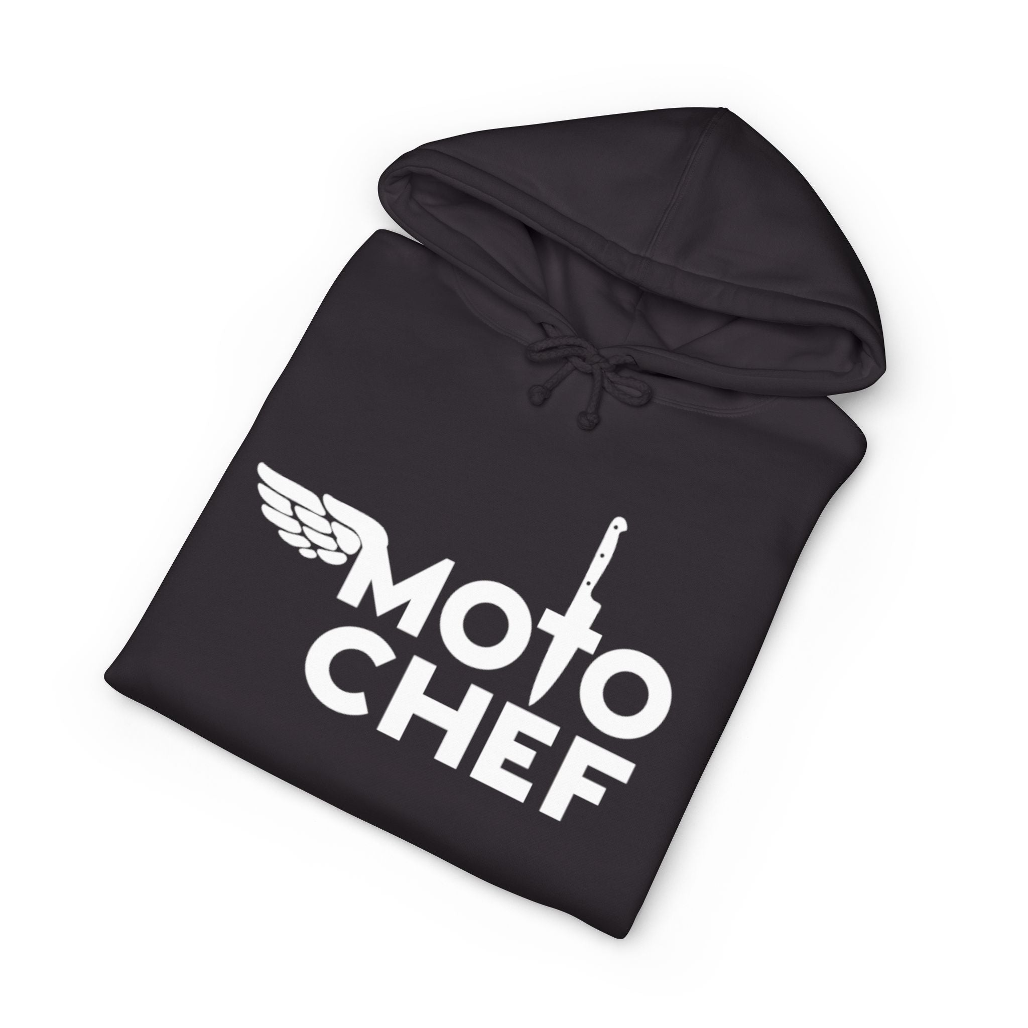 Moto Chef White Lettering— Heavyweight Unisex Pullover