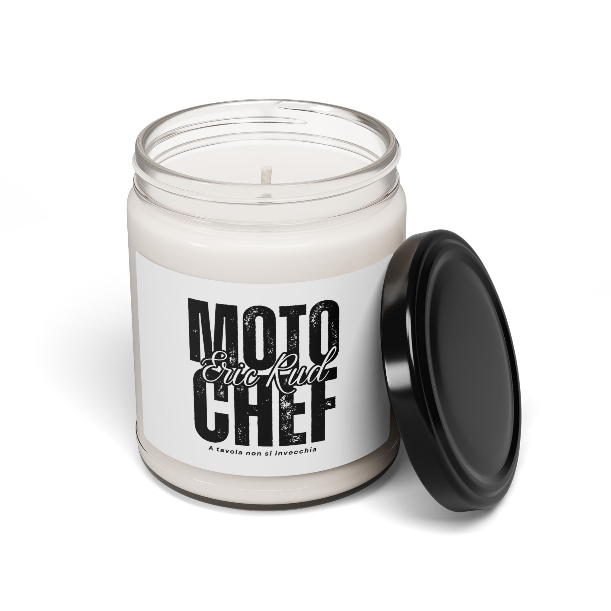 Soy Candle — "Moto Chef" Scented 9oz Jar (Eric Rudd)